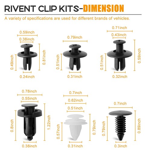 100 auto befestigung clips - auto,