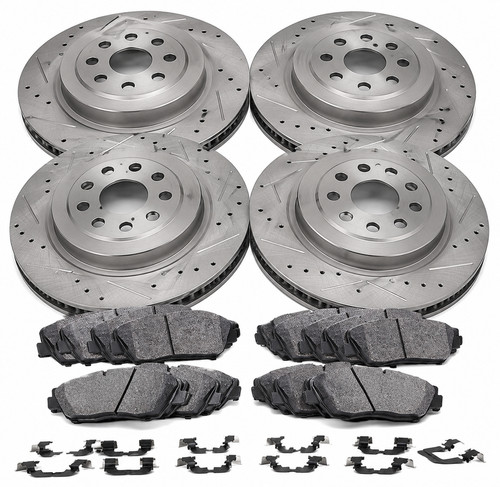 Set gebohrt bremsscheiben - set,