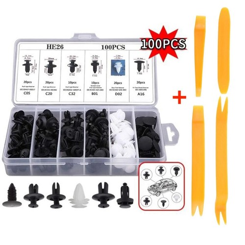 100 auto befestigung - auto, clips