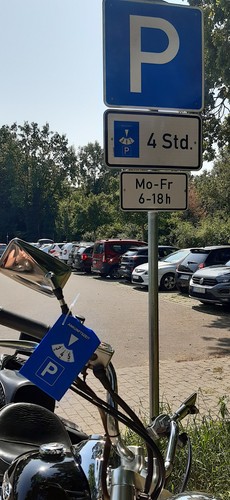 Spezielle parkscheibe für - spezielle,