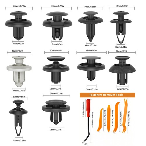 105tlg befestigung clips - 105tlg, niete