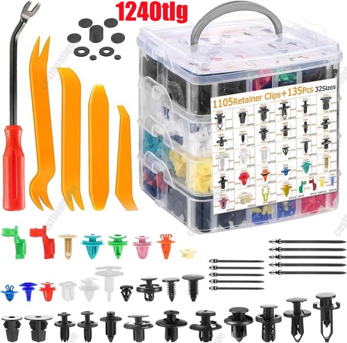 1240teiliges auto spreiznieten - 1240teiliges,