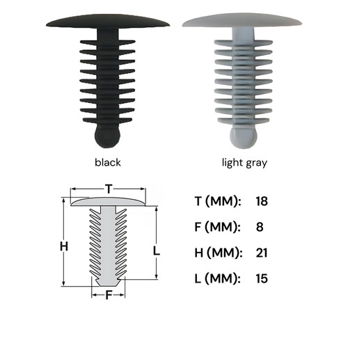 20x verkleidung clips - 20x,