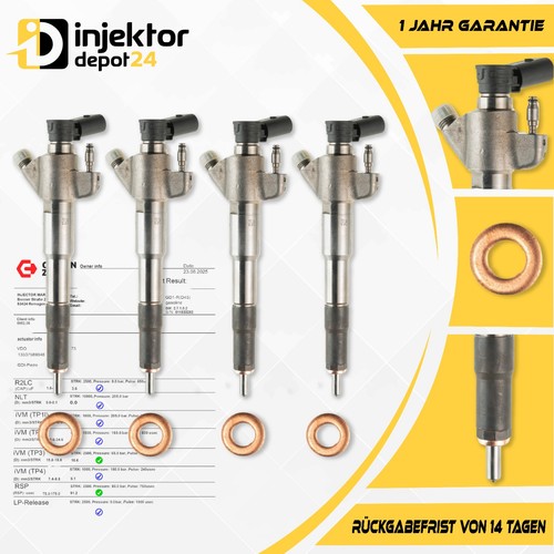 166000372r diesel injektor - 4x,